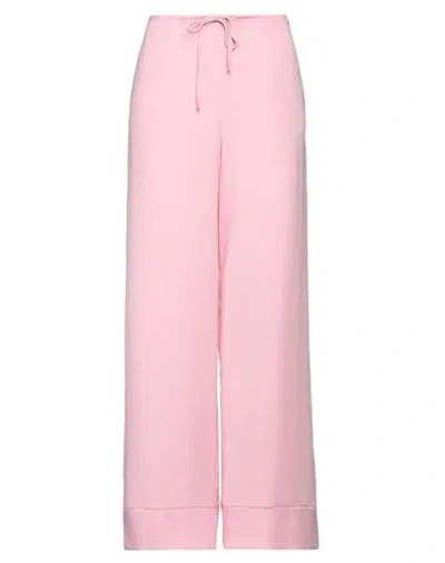 Merci .., Woman Pants Pink Size 4 Polyester, Viscose