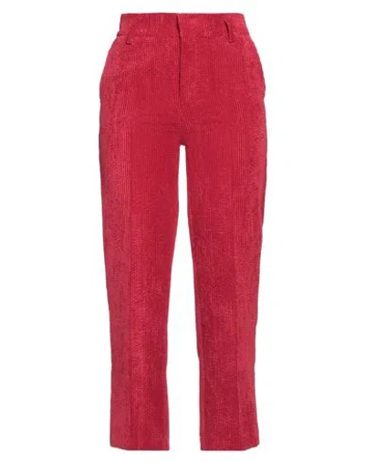 Merci .., Woman Pants Red Size 4 Polyester, Polyamide, Elastane
