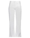 Merci Italia Woman Pants White Size 31 Cotton In White