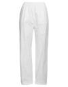 Merci .., Woman Pants White Size S Cotton, Elastane