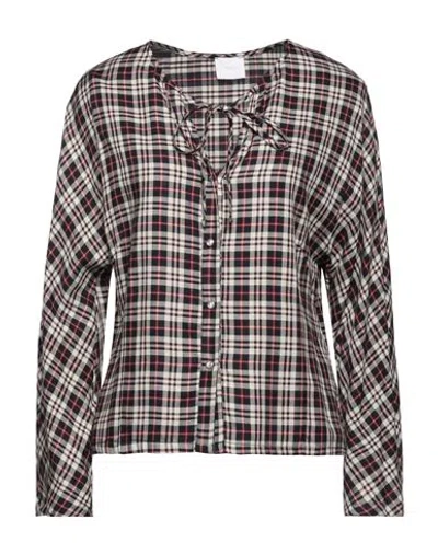 Merci .., Woman Shirt Black Size M Rayon, Acrylic