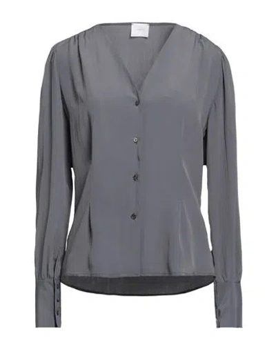Merci .., Woman Shirt Lead Size S Acetate, Viscose In Grey
