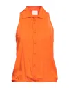 Merci .., Woman Shirt Orange Size S Viscose In Orange