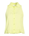 Merci .., Woman Shirt Yellow Size L Viscose
