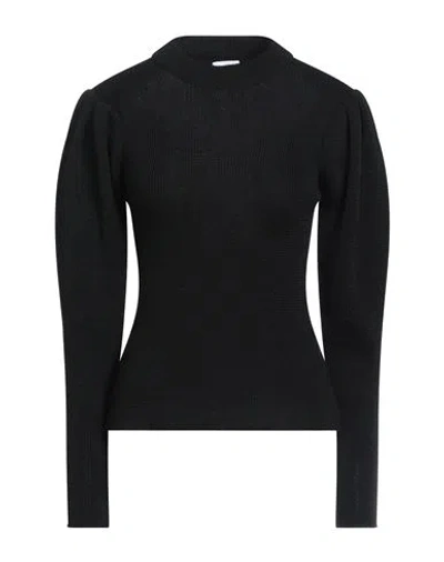 Merci .., Woman Sweater Black Size L Merino Wool