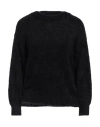 Merci Danica Scalloped Sweater In Black In Black