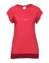 Merci .., Woman T-shirt Red Size S Cotton In Red
