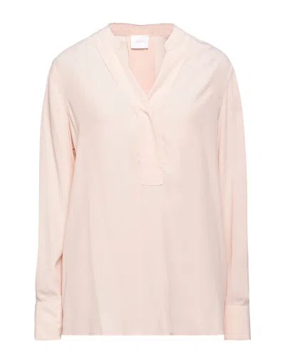 Merci .., Woman Top Blush Size M Acetate, Silk In Pink