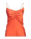 Merci .., Woman Top Orange Size Xs Polyester In Orange
