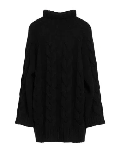 Merci .., Woman Turtleneck Black Size Xs Wool, Acrylic, Alpaca Wool