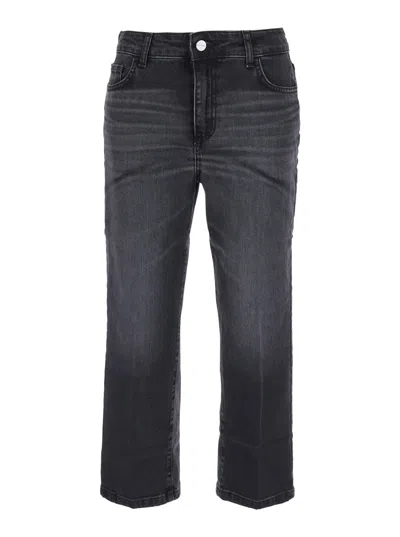 Merci Women's High-waisted Regular-fit Jeans With Back Pockets In Gray