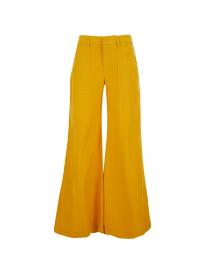 Merci 사이드 포켓 팔라초 팬츠 In Yellow