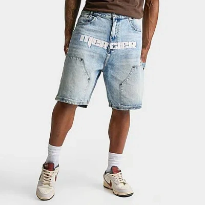 Mercier Men's  Carpenter Denim Jean Shorts In Blue