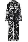 Mercy Delta Women's Black / White Dormy Pyjamas, Imaginary Paradise In Black/white