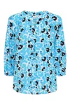Mercy Delta Women's Blue Clevedon Shirt Pina Colada Aqua In Blue