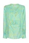 Mercy Delta Women's Green / Yellow / Orange Rufford Capri Limetta Blouse