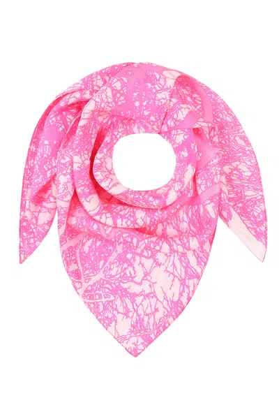 Mercy Delta Women's Pink / Purple Silk Habutai Scarf Bay Breeze Bubblegum In Pink/purple