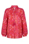 Mercy Delta Women's Pink / Purple / Yellow Witley Tuscany Pompelmo Blouse