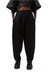 Mercy House Julius Wool Trousers In Black In Black