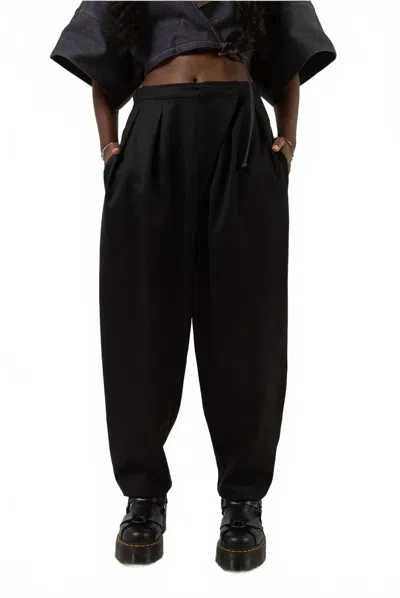 Mercy House Julius Wool Trousers In Black