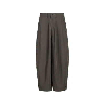 Merely Made Pantalon Carotte Uni In Gray