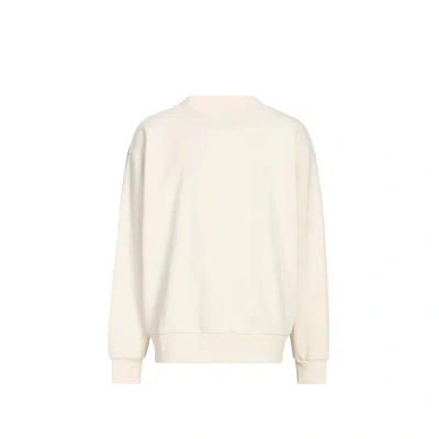 Merely Made Pull Large Col Rond En Coton In Brown