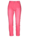 !m?erfect Woman Jeans Fuchsia Size 28 Cotton, Elastane In Pink