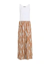 !m?erfect Woman Maxi Dress White Size Xl Cotton In White