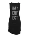 !m?erfect Woman Mini Dress Black Size S Cotton