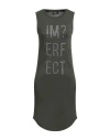!m?erfect Woman Mini Dress Military Green Size S Cotton In Green
