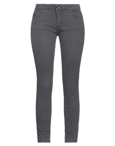 !m?erfect Woman Pants Lead Size 29 Cotton, Elastane In Grey