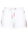 !m?erfect Woman Shorts & Bermuda Shorts White Size L Viscose, Polyurethane, Elastane