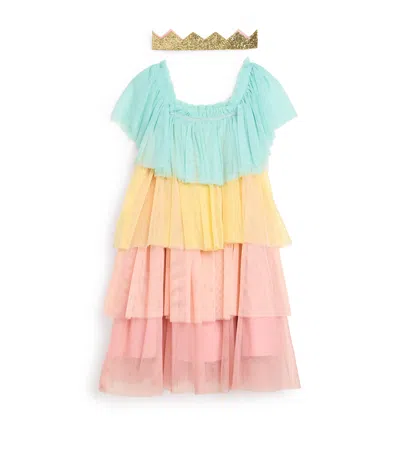 Meri Meri Rainbow Princess Dress And Crown Set
