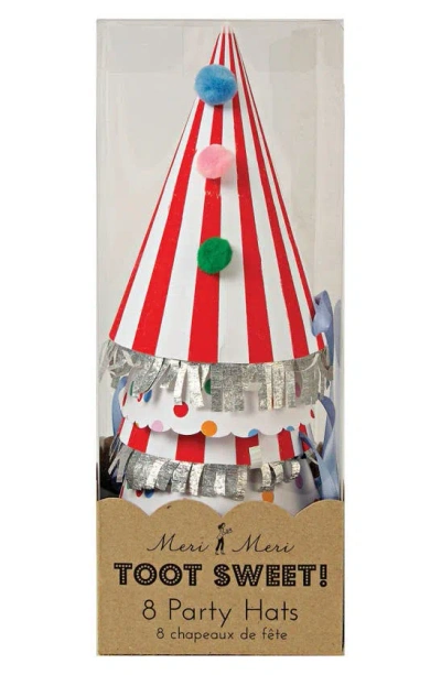 Meri Meri Toot Sweet 8-pack Party Hats In Multi