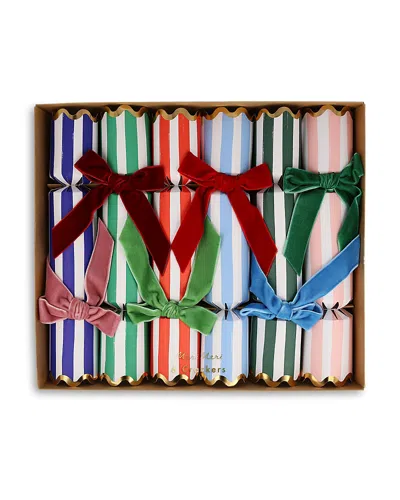 Meri Meri Velvet Stripe Holiday Cracker Set