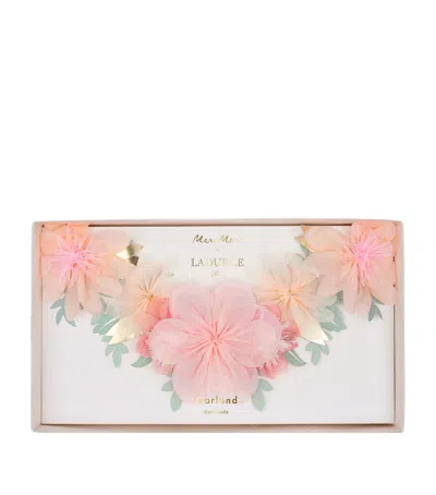 Meri Meri X Ladurée Paris Floral Garland In Pink