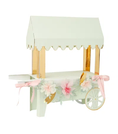 Meri Meri X Ladurée Paris Macaron Cart Centrepiece In Green