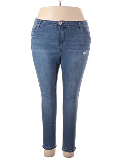 Pre-owned Meri Skye Jeans In Blue