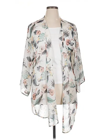 Pre-owned Meri Skye Kimono In White