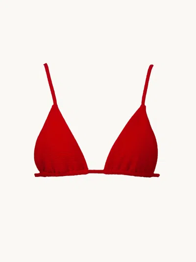 Meridian Swim Equator Bikini Top Red L In Multi