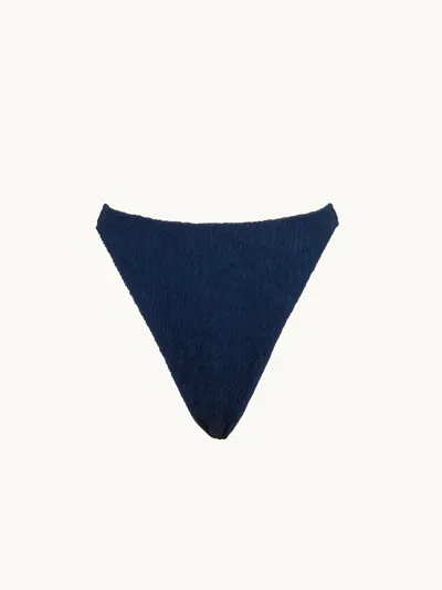 Meridian Swim Horizon Bikini Bottom Deep Sea Xs In Blue