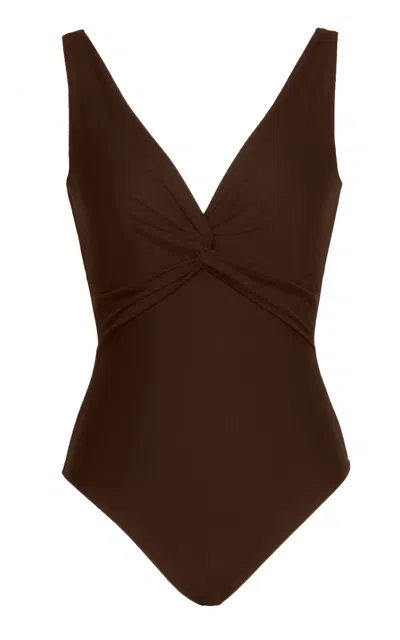 Meridian Swimwear Exclusive La Isla Azimuth One-piece Swimsuit In Burgundy