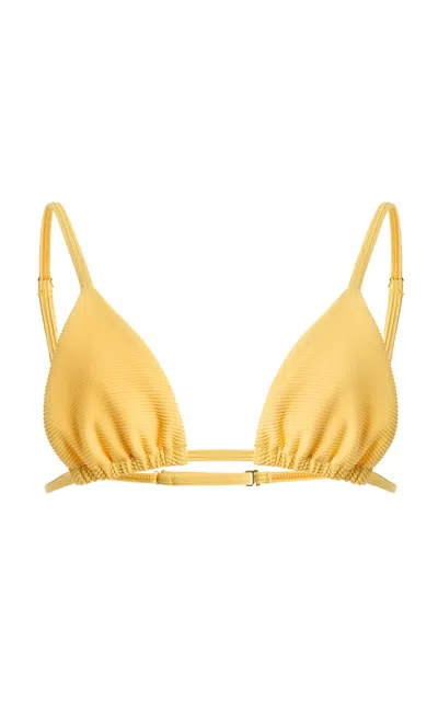 Meridian Swimwear Exclusive La Isla Equator Bikini Top In Yellow
