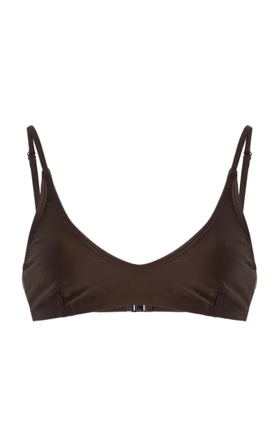 Meridian Swimwear Exclusive La Isla Equinox Bikini Top In Brown
