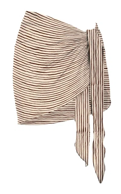 Meridian Swimwear Exclusive La Isla Meridian Sarong In Brown