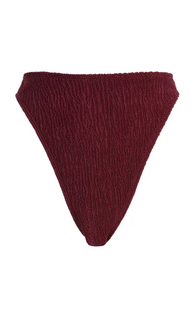 Meridian Swimwear Horizon Bikini Bottom In Burgundy