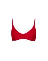 Meridian Swimwear Women's Equinox Bikini Top - Red In Red