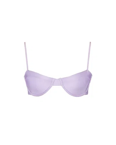 Meridian Swimwear Women's Pink / Purple Solstice Bikini Top - Lavender In Pink/purple
