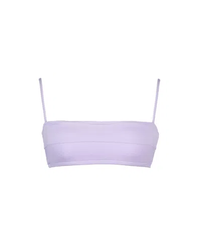 Meridian Swimwear Women's Pink / Purple Tropic Bikini Top - Lavender In Pink/purple