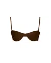 Meridian Swimwear Women's Solstice Bikini Top - Brown In Brown